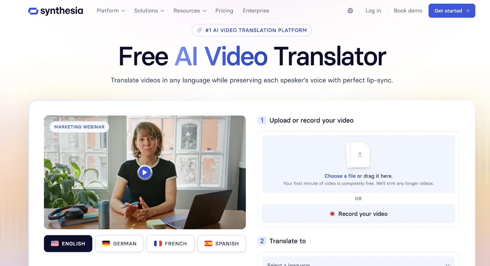 AI Video Translator - Synthesia